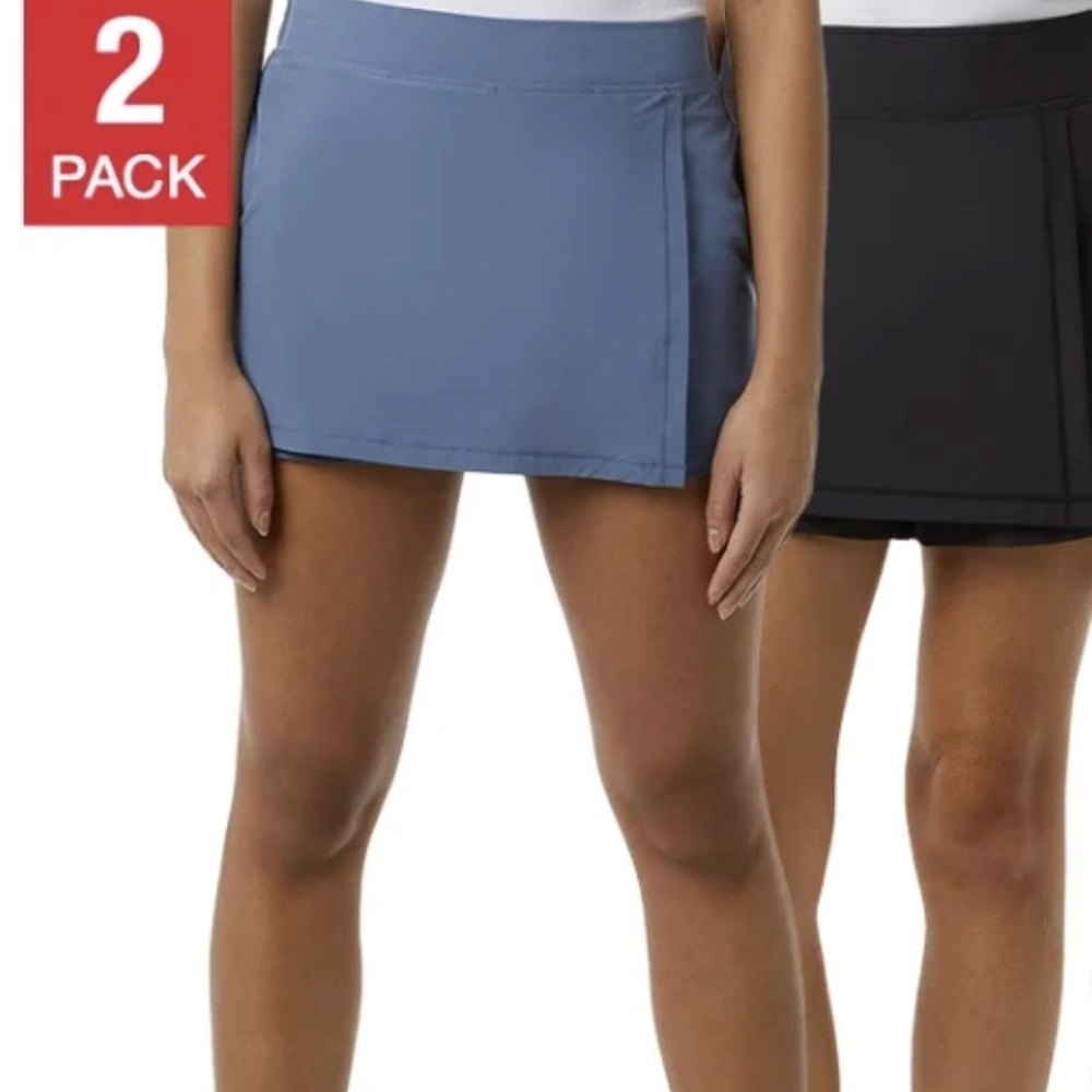 32 Degrees Kids Skorts 2-Pack in Blue and Black
